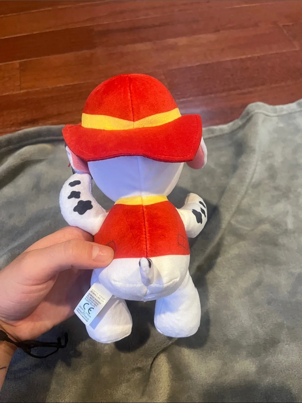 Ty Marshall Plush Puppy in Red Outfit – Soft Rescue Dog Toy